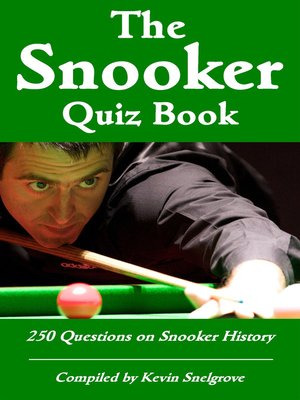 cover image of The Snooker Quiz Book